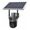Cameră de Supraveghere cu Panou Solar, 4G, Lentile Duble, 4K 8MP, cu Senzor de Mișcare