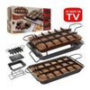 Tavă Perfect Brownie cu Separator pentru Prăjituri, 18 Bucăți Dreptunghiulare, Antiaderentă