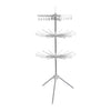 Uscător de Rufe Vertical Pliabil, cu 3 Niveluri Rotative, Înălțime 170 cm