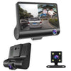 Cameră Video Auto Triplă DVR L300-1 Full HD, 3 Camere Față, Spate și Interior, Ecran 4 Inch