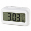Ceas Decorativ cu Alarmă și Termometru, cu Ecran LCD Iluminat și Funcție Snooze