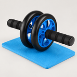 Rolă Dublă pentru Exerciții cu Mâner Antiderapant și Covoraș Moale, 14 cm