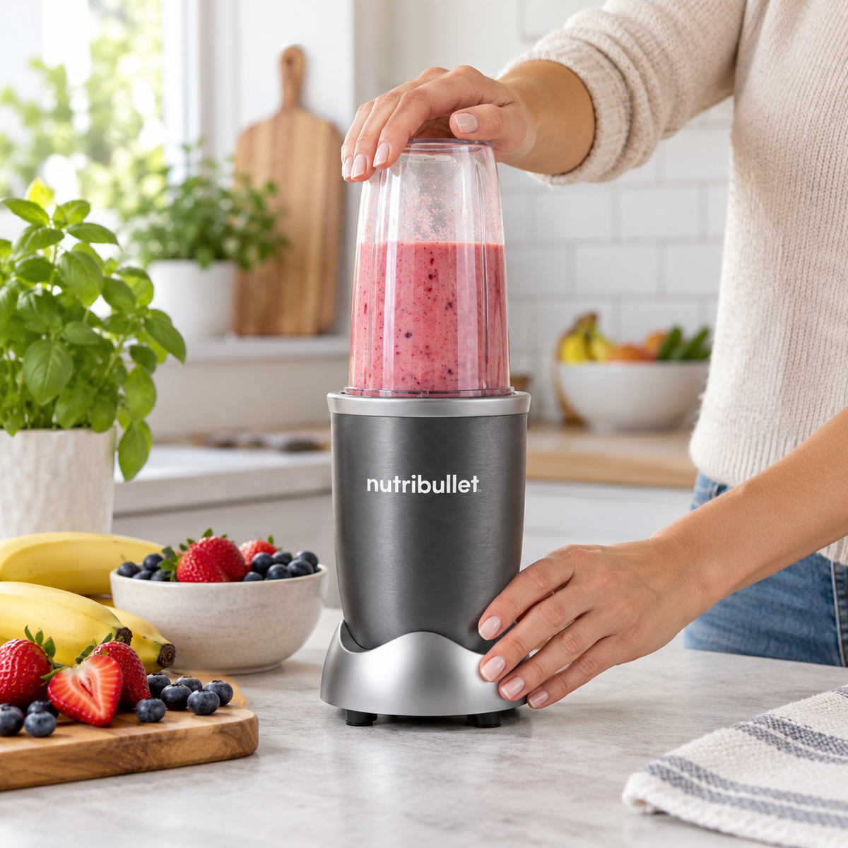 Magic Nutribullet 600W, Blender Compact pentru Smoothie, Capacitate 700 ml