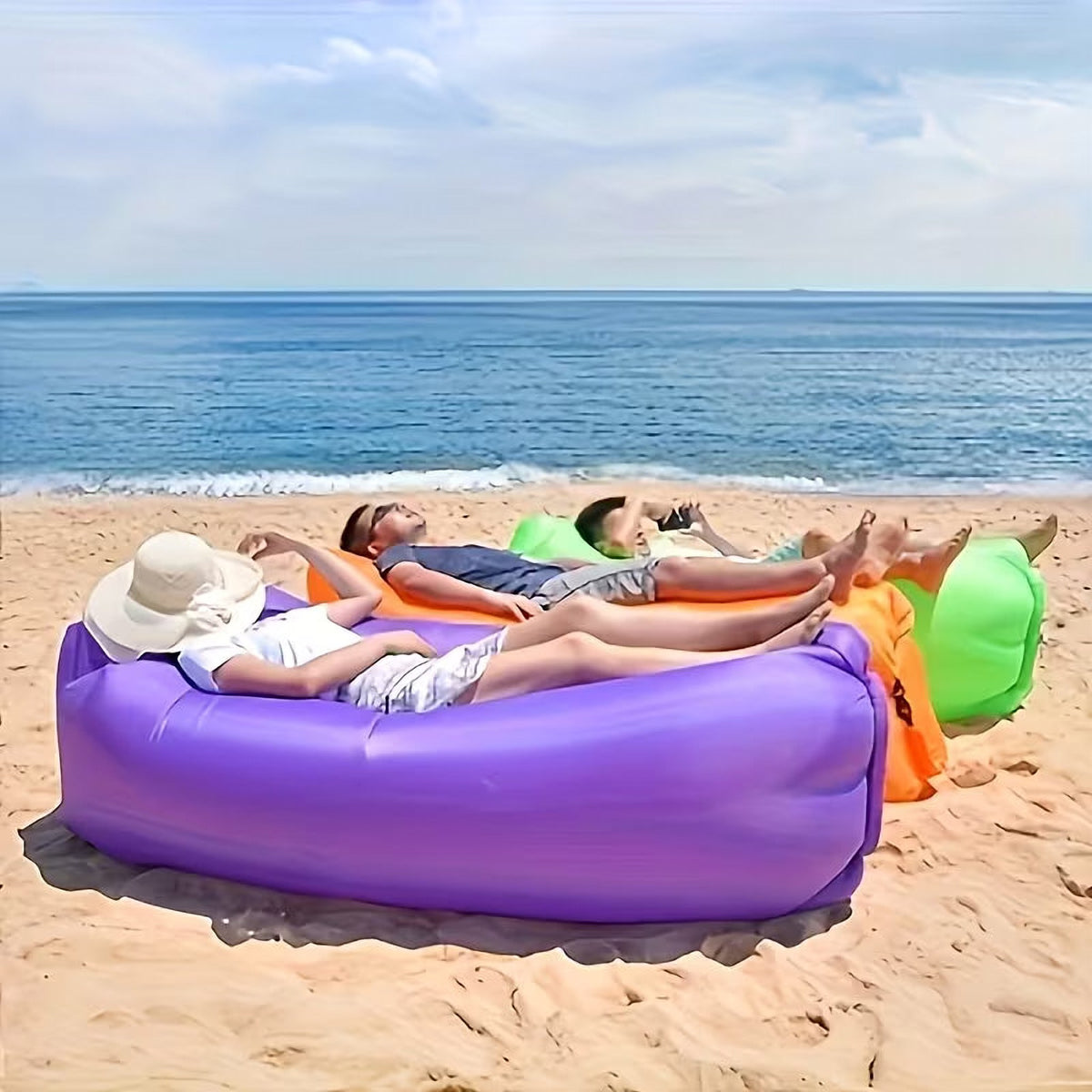 Saltea Gonflabilă LazyBag 240 x 70 cm – Se Umflă î
