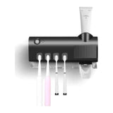 Suport Periuțe cu Sterilizator UV și Dozator de Pastă de Dinți, pentru 5 Periuțe