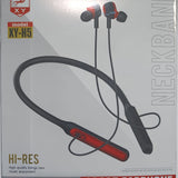 Căști Wireless Sport cu Cârlig, Bluetooth 4.2, Microfon și Slot Card, Negru-Roșu