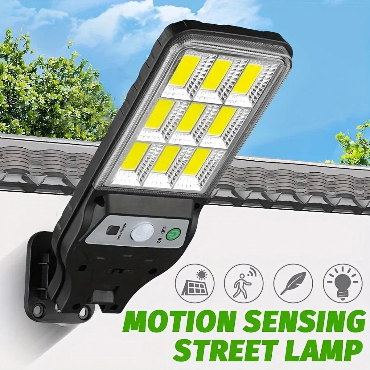 Lampă Solară de Exterior JY-150, cu 150 LED COB, S