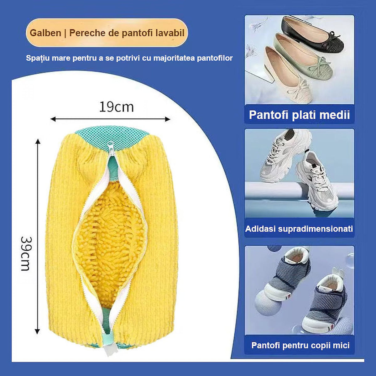 Sac pentru Spălat Încălțămintea în Mașină, 39 x 19