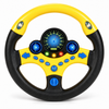 Volan Interactiv de Jucărie cu Rotire 360°, cu Lumini și Sunete, 25 cm, Galben sau Albastru