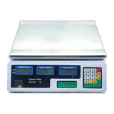 Cântar Electronic cu Platformă 40 kg, cu Dublu Afișaj, Calcul Automat al Prețului și Acumulator