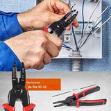 Clește Multifuncțional 5 în 1 cu Cap Interschimbabil: Patent, Tăietor, Dezizolator