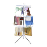 Uscător de Rufe Vertical Pliabil, cu 3 Niveluri Rotative, Înălțime 170 cm