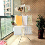 Uscător de Rufe Vertical Pliabil, cu 3 Niveluri Rotative, Înălțime 170 cm