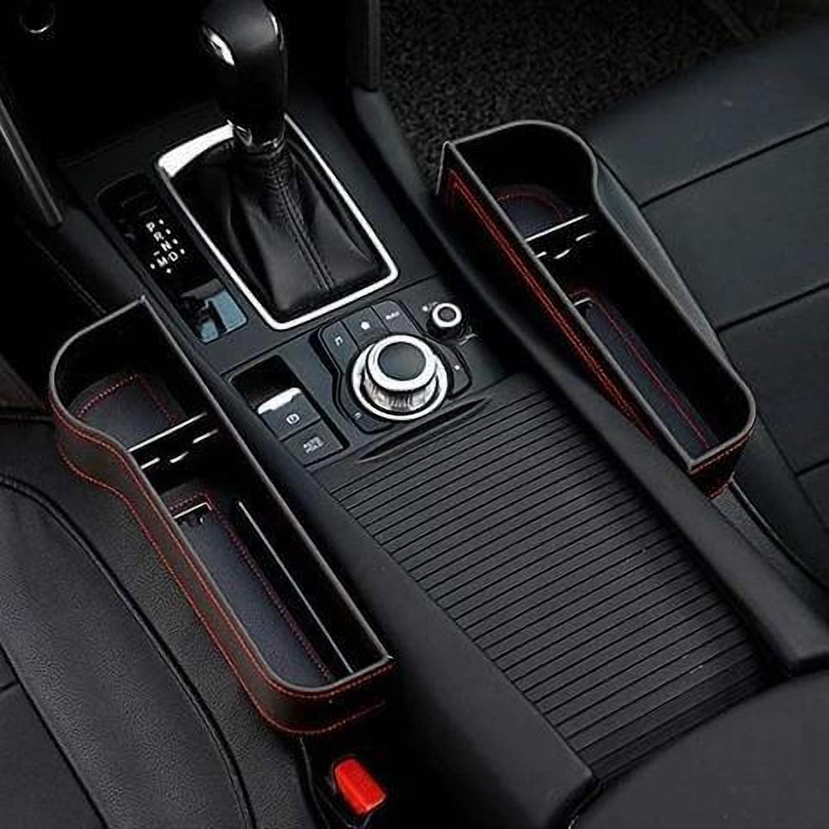Organizator pentru Spațiul dintre Scaunele Auto, Piele Ecologică, Set 2 Bucăți, 