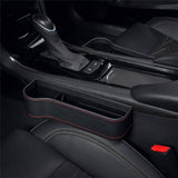 Organizator pentru Spațiul dintre Scaunele Auto, Piele Ecologică, Set 2 Bucăți, Negru