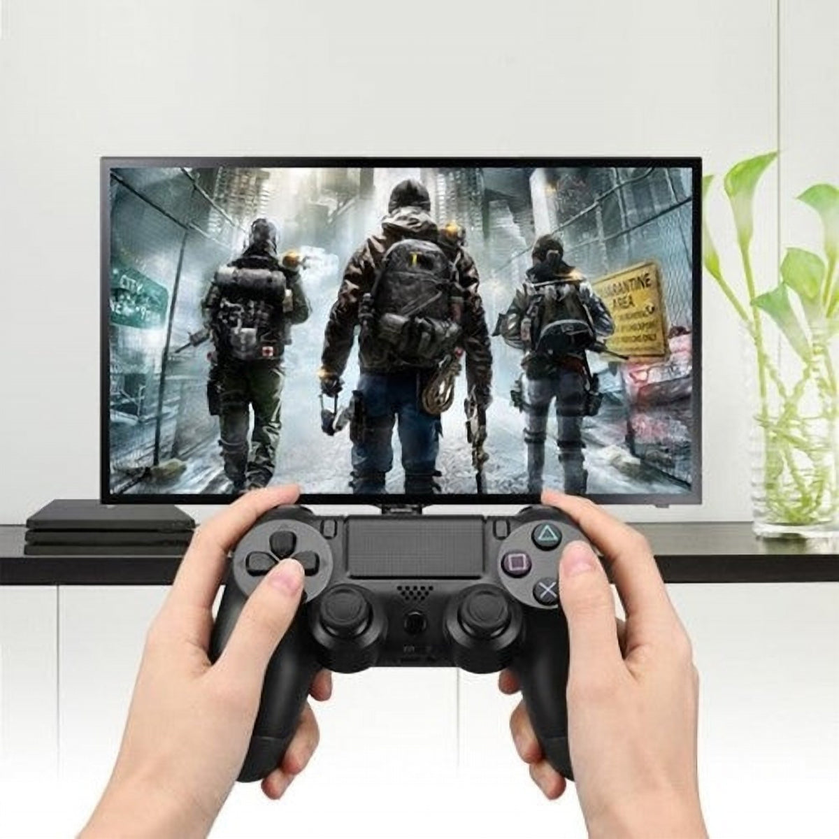 Controller Wireless Bluetooth DoubleShock 4 cu Vibrații, Compatibil PS4