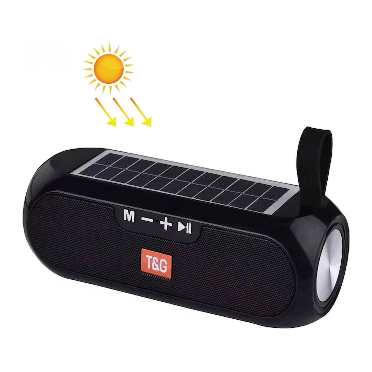 Boxă Portabilă T&G TG182, Bluetooth 5.0, cu Panou Solar, IPX6, Radio FM și Bass 