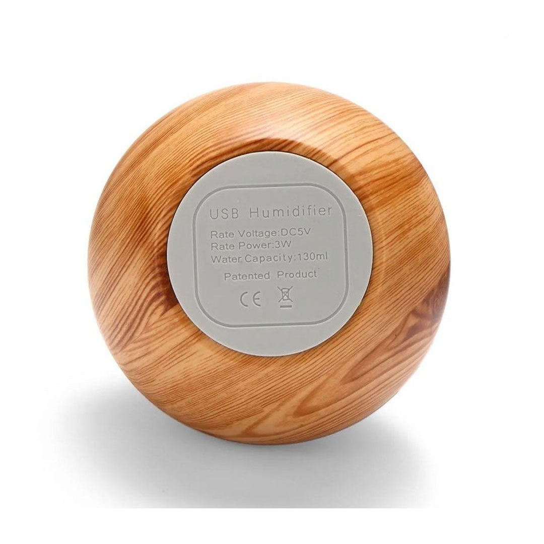 Umidificator pentru Aromaterapie cu Lumină LED, 130 ml, pentru Uleiuri Esențiale