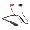 Căști Wireless Sport cu Cârlig, Bluetooth 4.2, Microfon și Slot Card, Negru-Roșu