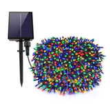 Instalație Solară 300 LED-uri, 30 m, pentru Exterior, Alb Cald, Rece sau Multicolor