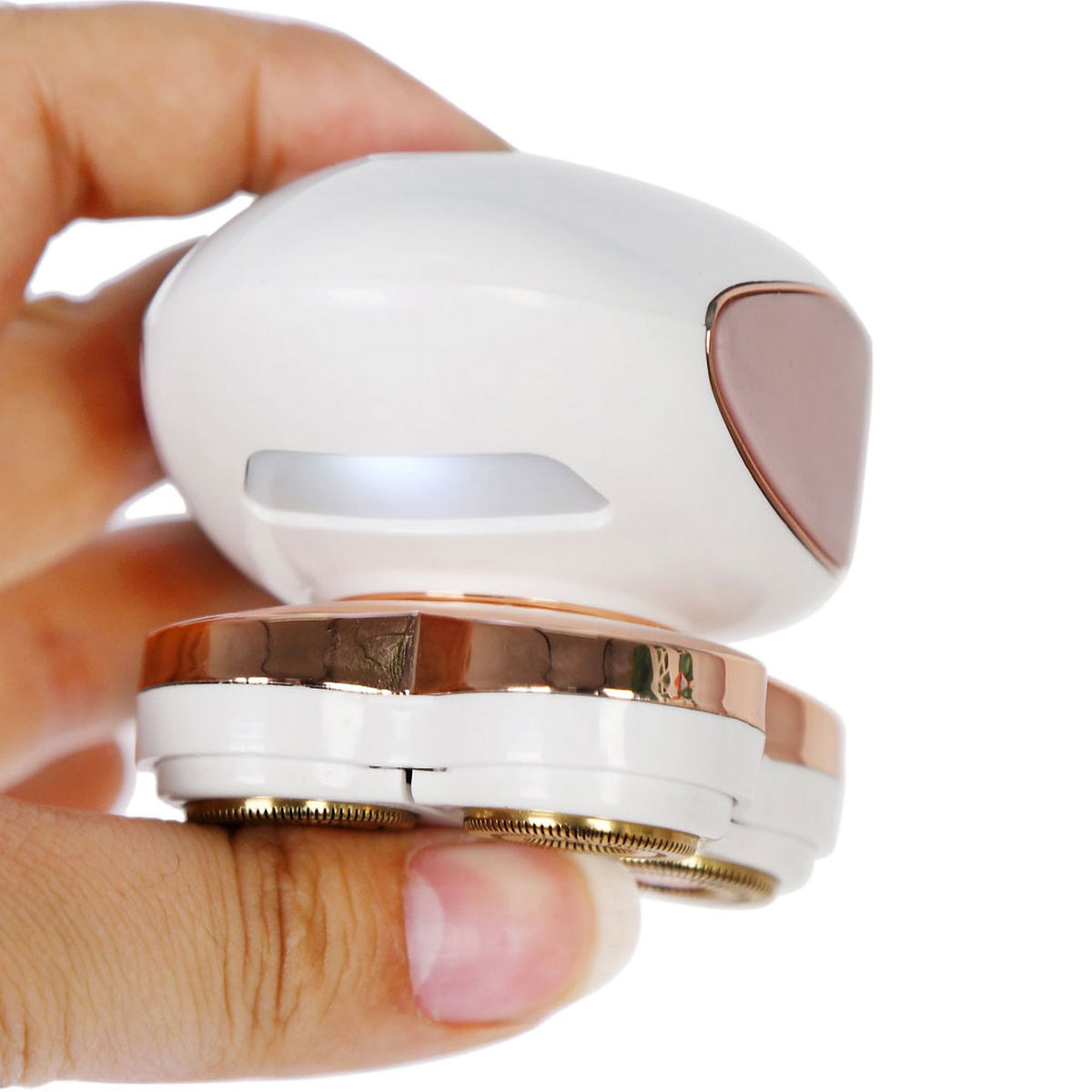 Epilator Electric cu Discuri Heart of Love, cu Acumulator și Încărcare prin USB