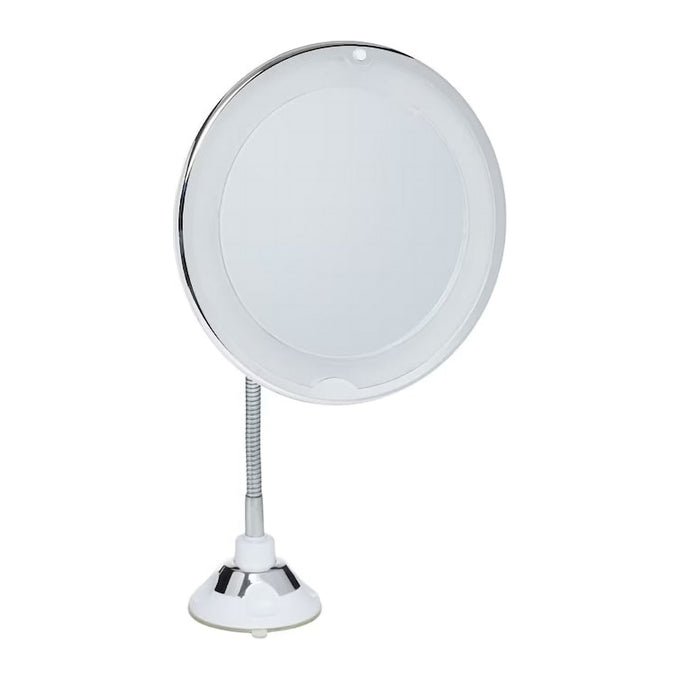 Oglindă de Machiaj cu LED, cu Ventuză, Mărire x10, 21 LED-uri și Braț Flexibil