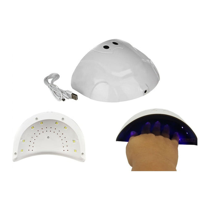 Lampă LED pentru Unghii 24W, cu 2 Timpi de Uscare, Alimentare USB