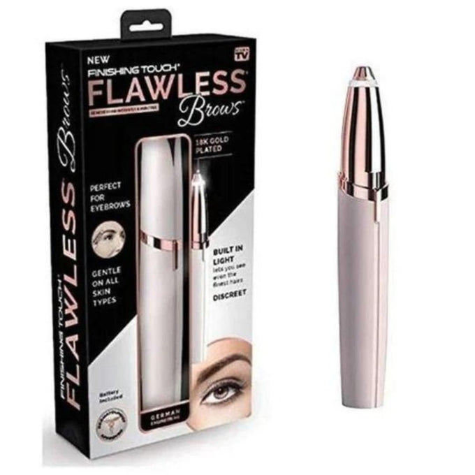 Epilator pentru Sprâncene Flawless Brows, Hipoalergenic, Fără Durere
