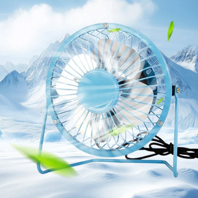 Mini Ventilator de Birou Silențios, cu Viteză Mare și Înclinare Reglabilă