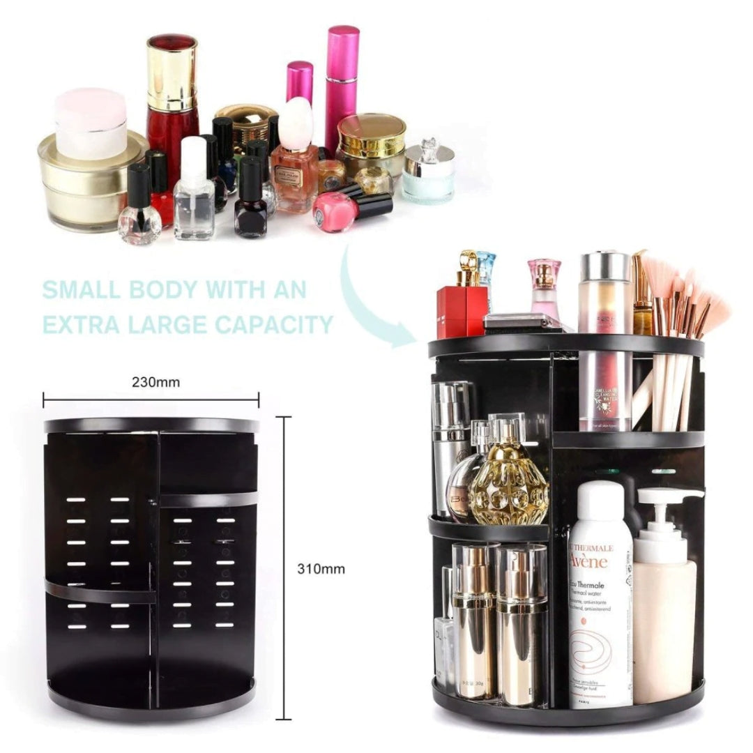 Organizator Cosmetice Rotativ 360°, Încăpător