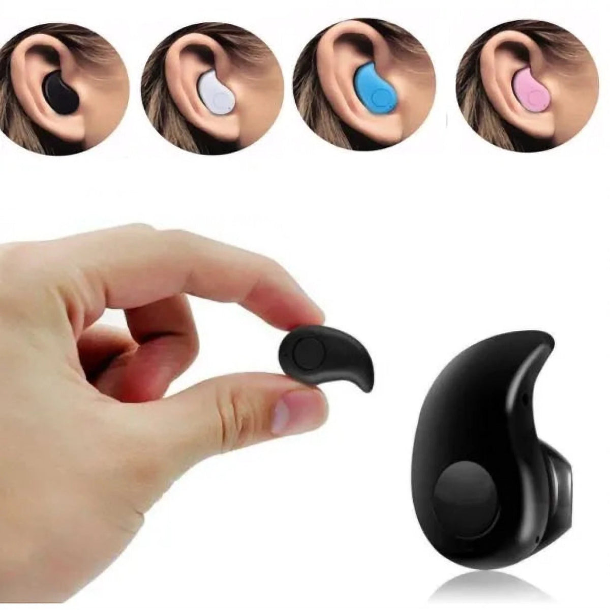 Mini Cască Bluetooth în Formă de Picătură, pentru Muzică și Apeluri, Bluetooth 4.1