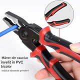 Clește Multifuncțional 5 în 1 cu Cap Interschimbabil: Patent, Tăietor, Dezizolator