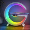 Lampă RGB G63 cu Ceas cu Alarmă, Boxă Bluetooth și Încărcător Wireless Rapid 15W