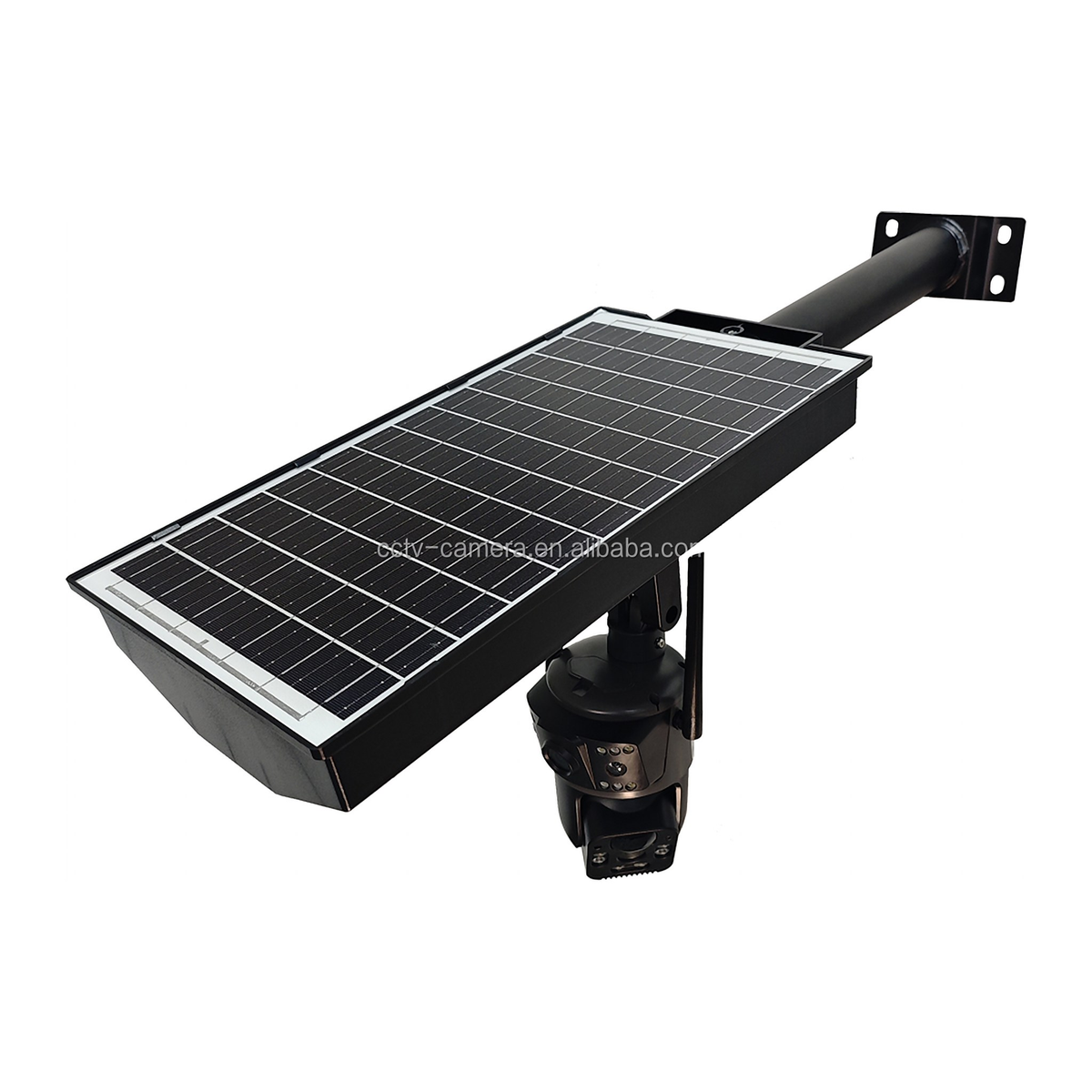 Lampă Stradală cu Cameră Solară 4G JE-XA01, cu Obiectiv Dual, Panou Solar 15W și Baterie 20.000 mAh