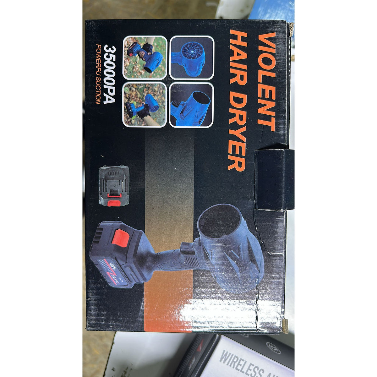 Suflantă de Aer fără Perii Turbo Fan, cu Acumulator, pentru Mașină și Praf