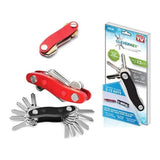 Organizator tip Breloc pentru 12 Chei Clever Key, din Aluminiu