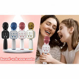 Microfon Wireless Karaoke MRG MDS813, cu Bluetooth și Boxă Portabilă Încorporată