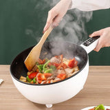 Tigaie Electrică Inteligentă Multifuncțională de 4 L, 26 cm, 1350W, cu Programare și Înveliș Ceramic