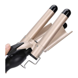 Ondulator de Păr cu 3 Tuburi de 24 mm, cu Acoperire Ceramică și Temperatură Reglabilă