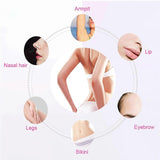 Epilator Electric Reîncărcabil pentru Femei Keda, cu 9 Penseturi și Lamă din Aliaj de Titan