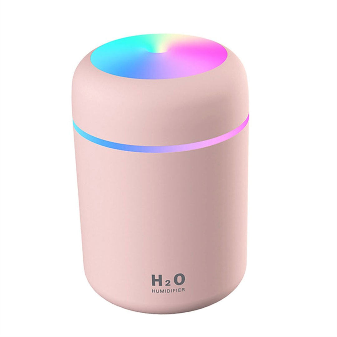 Umidificator și Difuzor cu LED pentru Casă, Birou sau Mașină, 300 ml, cu USB