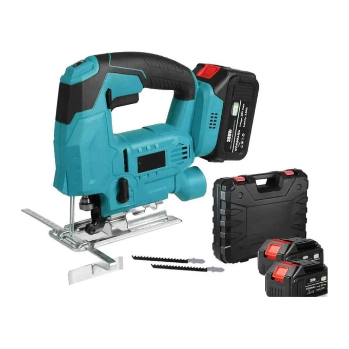 Fierăstrău Pendular (Ferăstrău Țarț) cu 2 Acumulatori 48V, Fără Fir, cu Iluminare LED