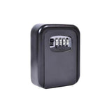 Seif pentru Chei cu Cifru din 4 Cifre, din Metal, Negru sau Gri, 12 x 9 x 4 cm