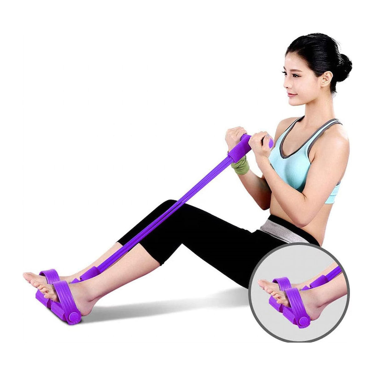 Bandă Elastică de Rezistență pentru Fitness și Antrenament Abdominal, pentru Tot Corpul