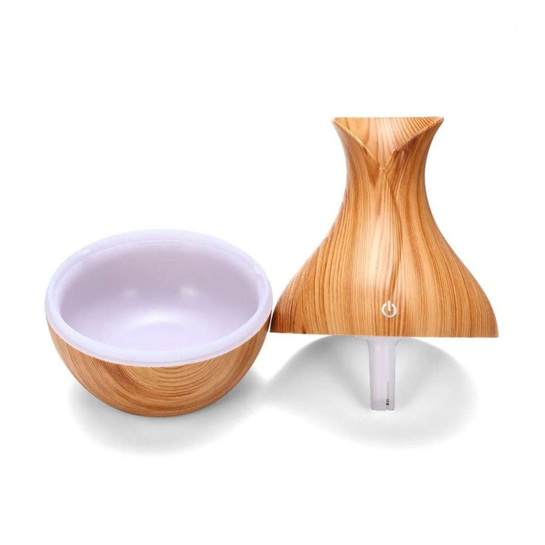 Umidificator pentru Aromaterapie cu Lumină LED, 130 ml, pentru Uleiuri Esențiale