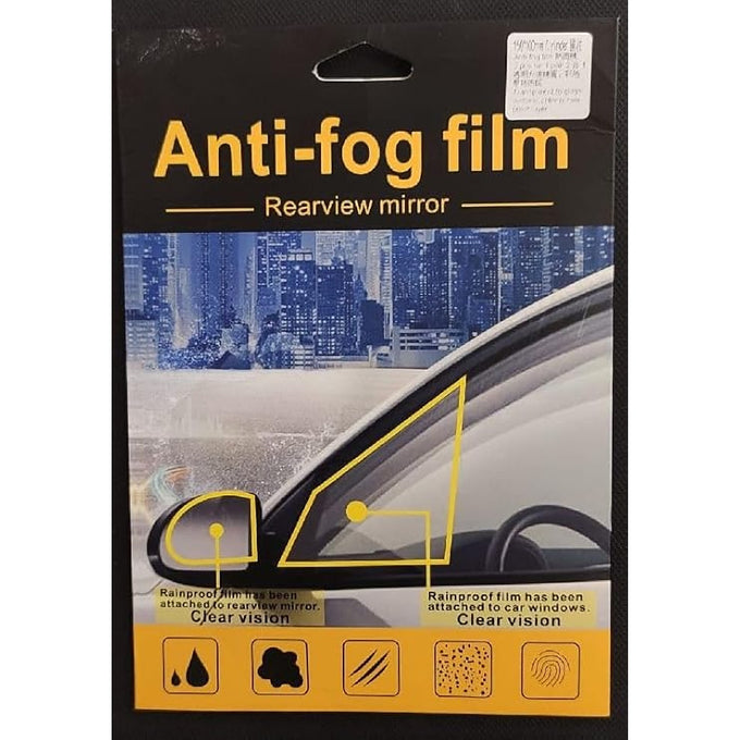 Folie Anti-Ceață pentru Oglinda Auto – 3 Mărimi, de la 127 x 87 mm la 200 x 160 mm