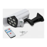 Lampă Solară cu Aspect de Cameră de Supraveghere, cu Senzor de Mișcare, 77 LED-uri, Rotire 360°