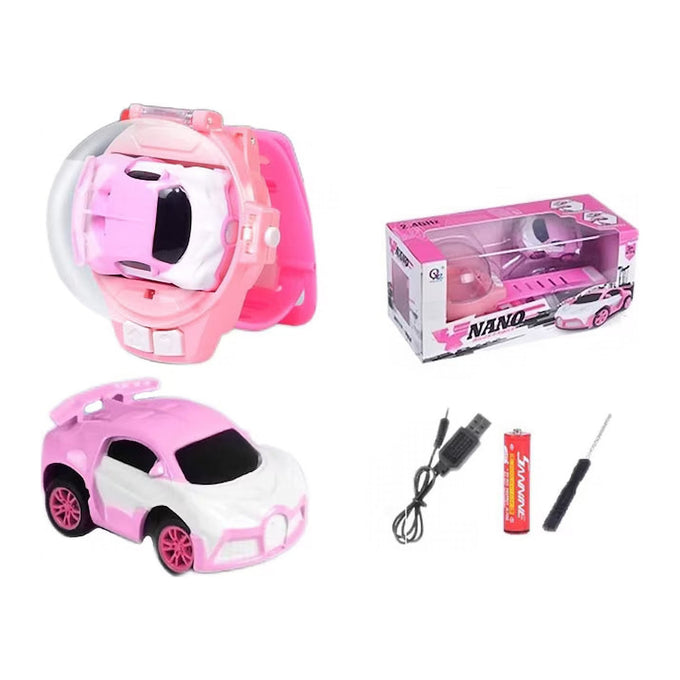 Jucărie Mașinuță RC cu Ceas-Telecomandă Detașabil, 2,4 GHz, 4WD, Rază de 30 m, Încărcare USB