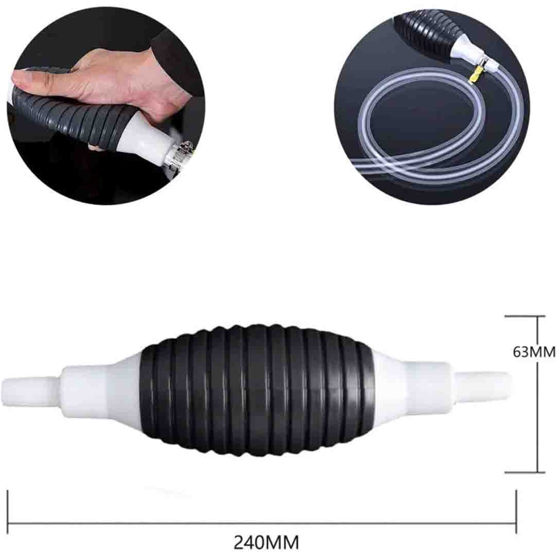 Pompa Manuala de Transfer Lichide, Transparent, PVC, Cauciuc, 2M