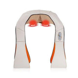 Aparat de Masaj Cervical cu Infraroșu și Lovituri Pneumatice, 24W, Negru, cu Telecomandă